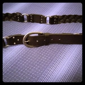 XL Harley Davidson belt with braided chains